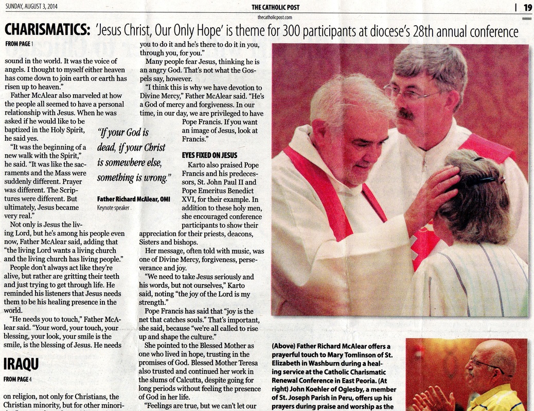 Fr. Richard McAlear Ministry of Hope & Healing - In the News - Fr